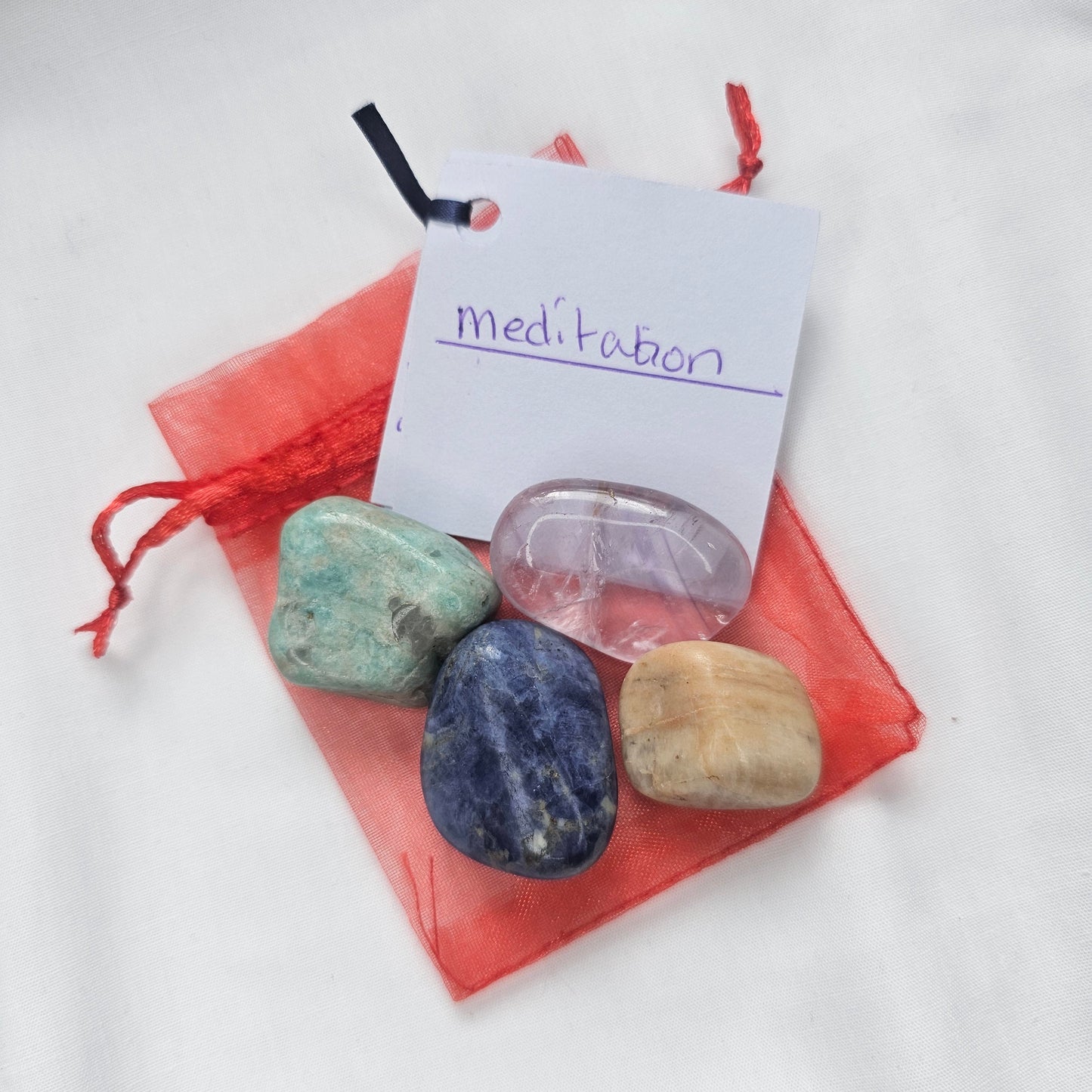Meditation crystal pouch