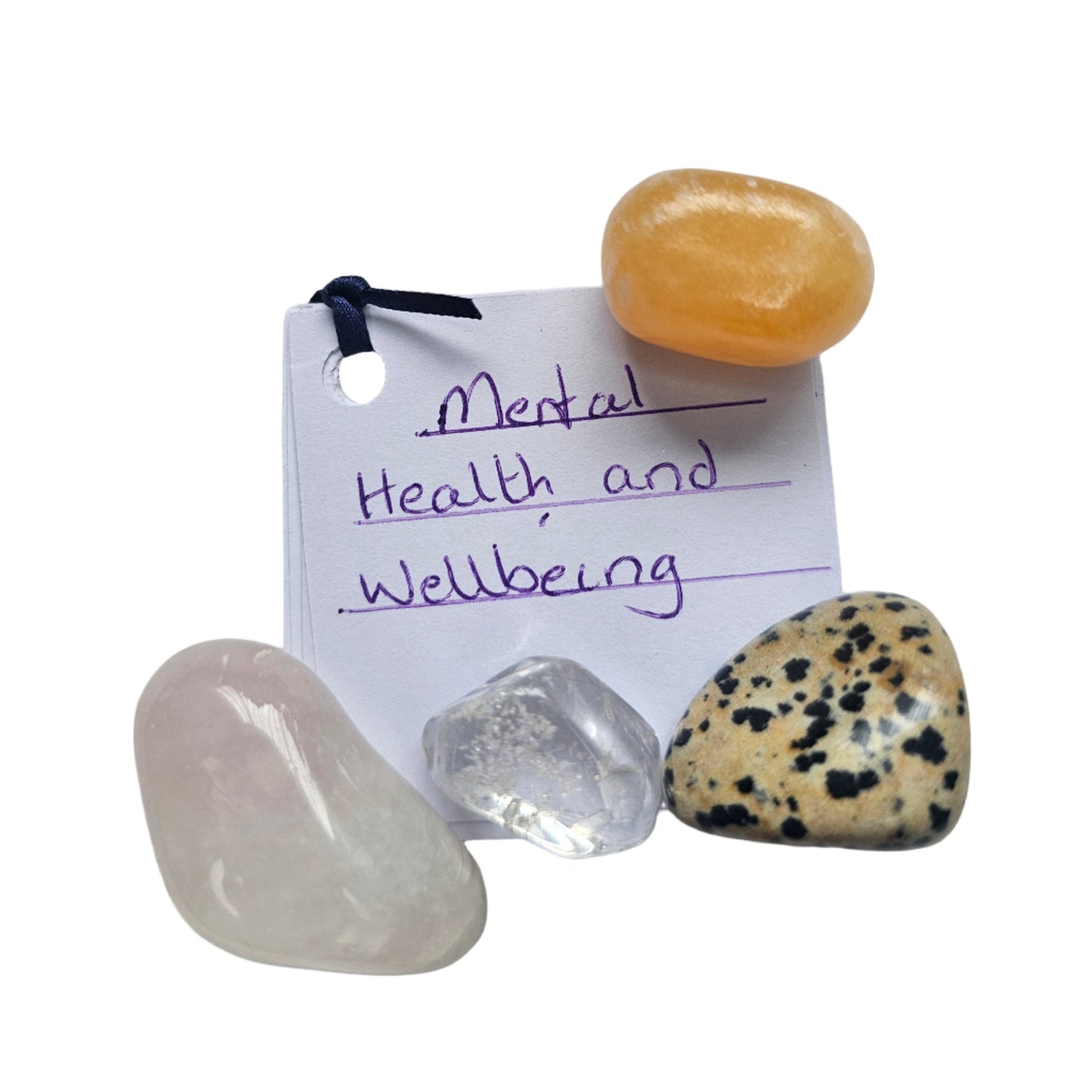 Mental Health and Wellbeing Crystal Pouch