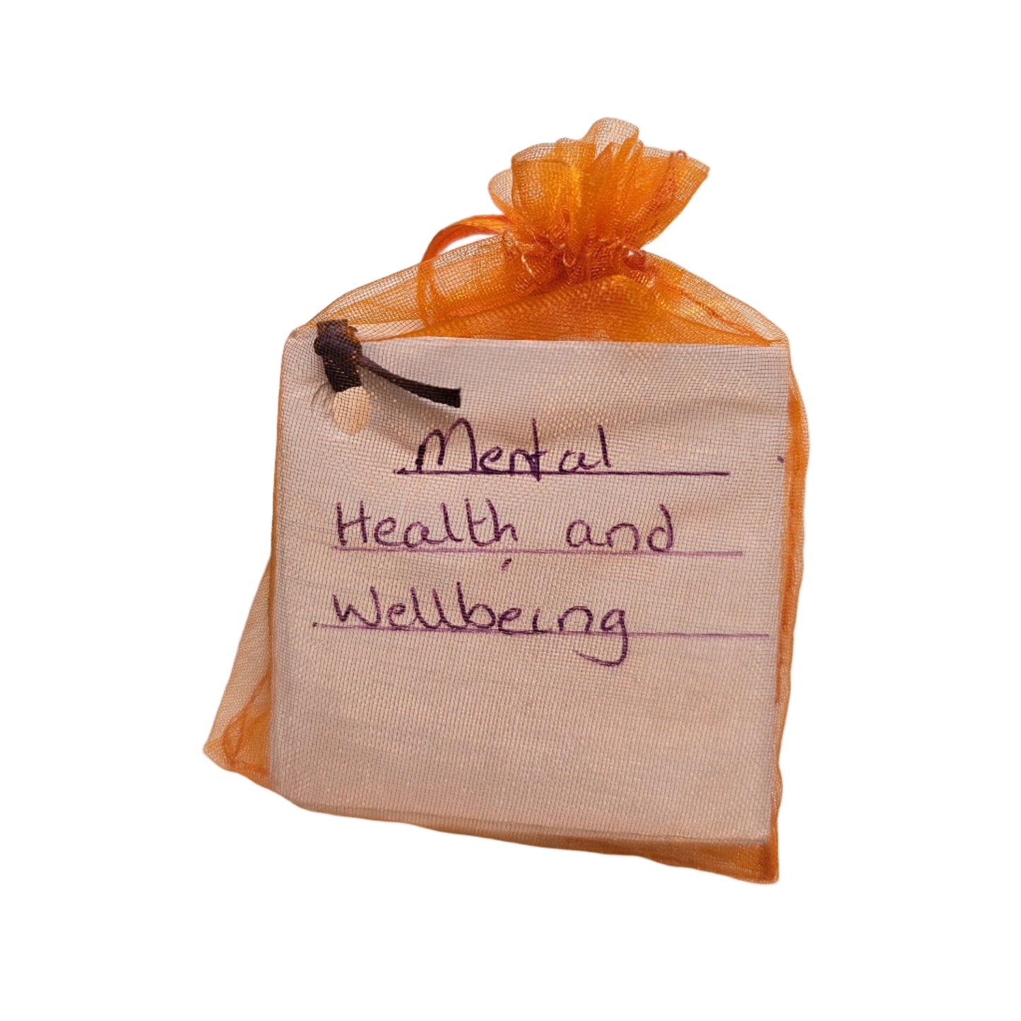 Mental Health and Wellbeing Crystal Pouch