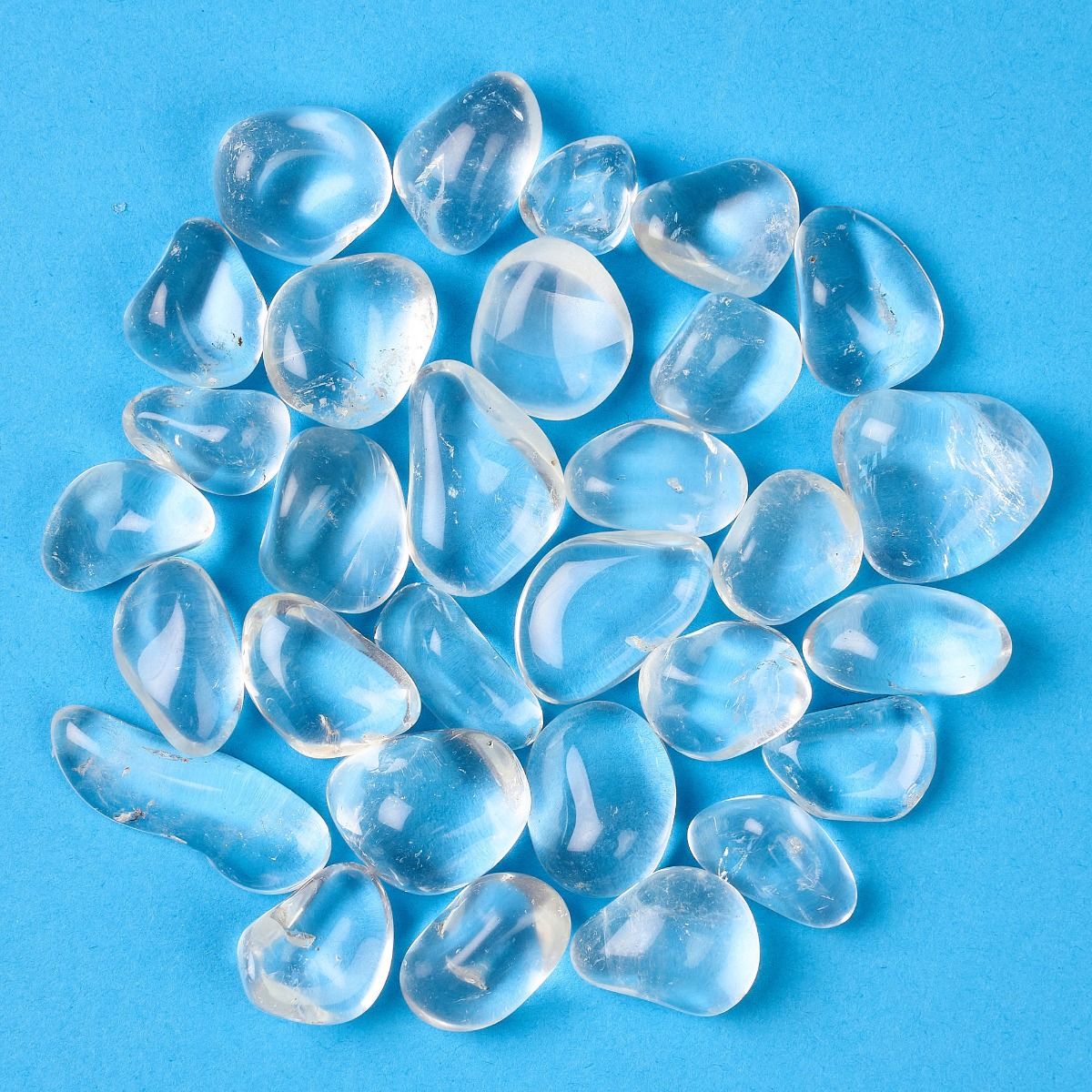 Clear quartz tumblestone small