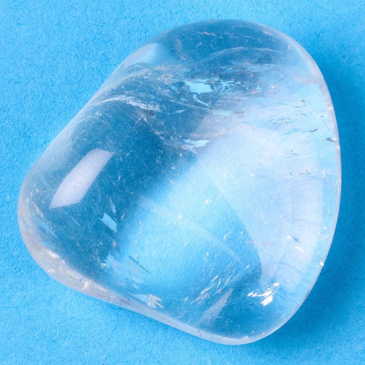 Clear quartz tumblestone small