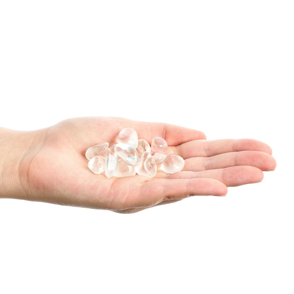 Clear quartz tumblestone small