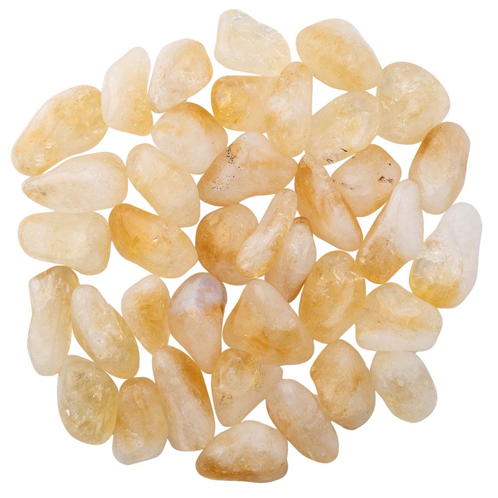 Citrine Medium Tumblestone - Heat treated Grade B
