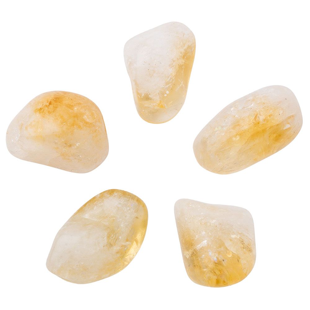 Citrine Medium Tumblestone - Heat treated Grade B