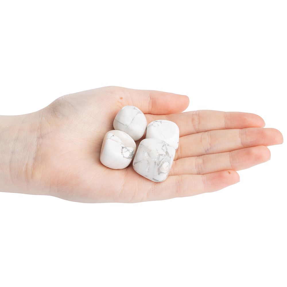 Howlite tumblestone medium