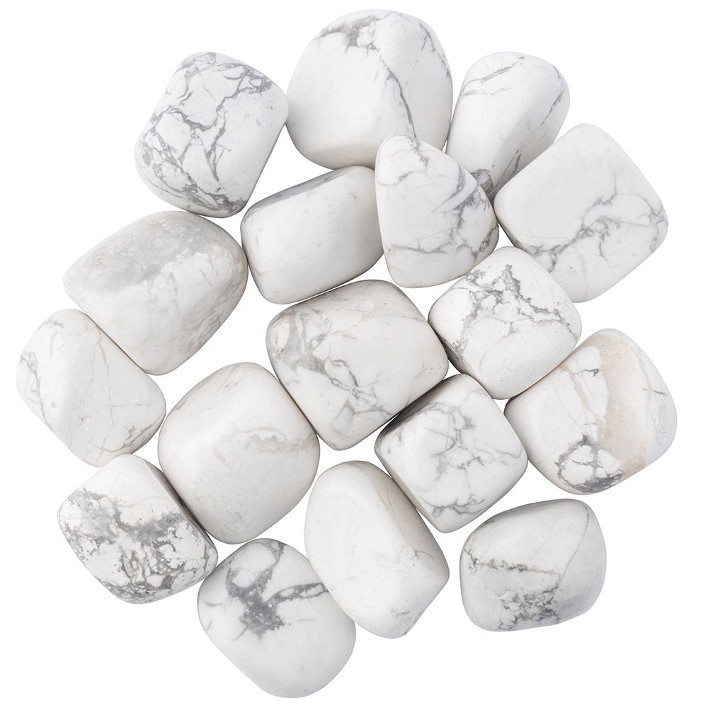 Howlite tumblestone medium