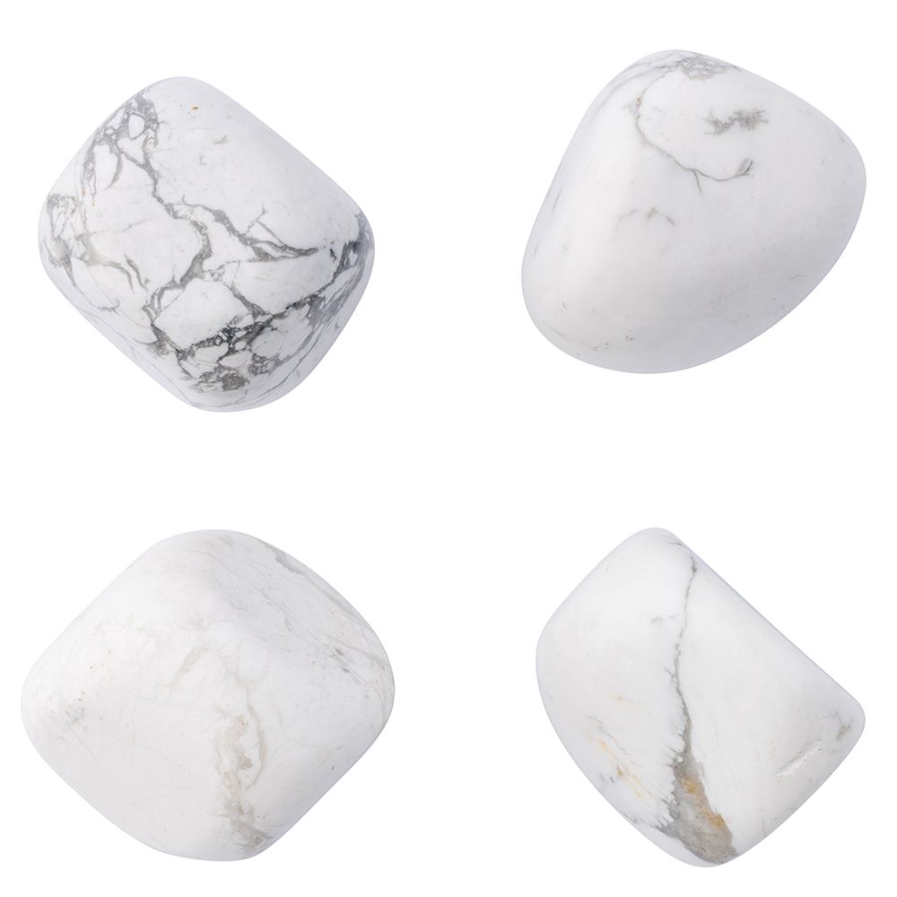 Howlite tumblestone medium