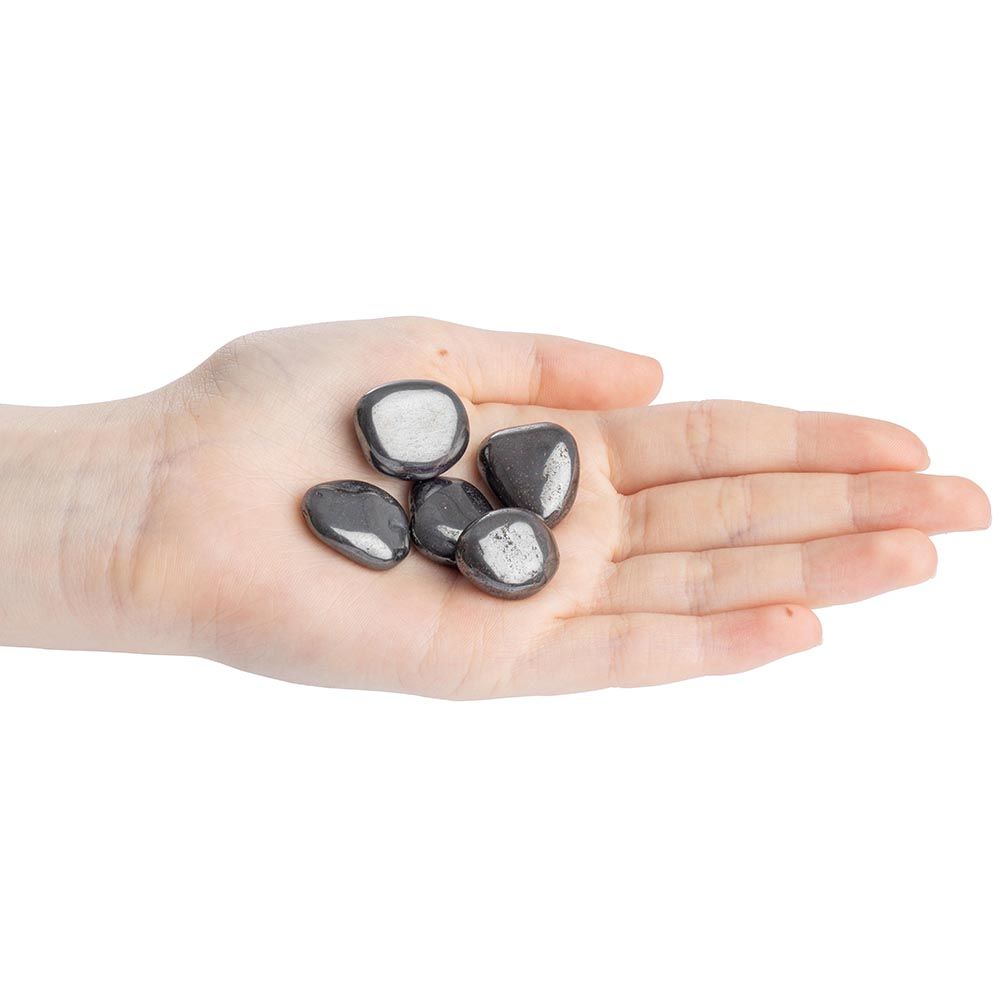 Hematite tumblestone grade B medium