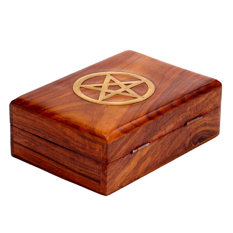 Wooden pentagram box