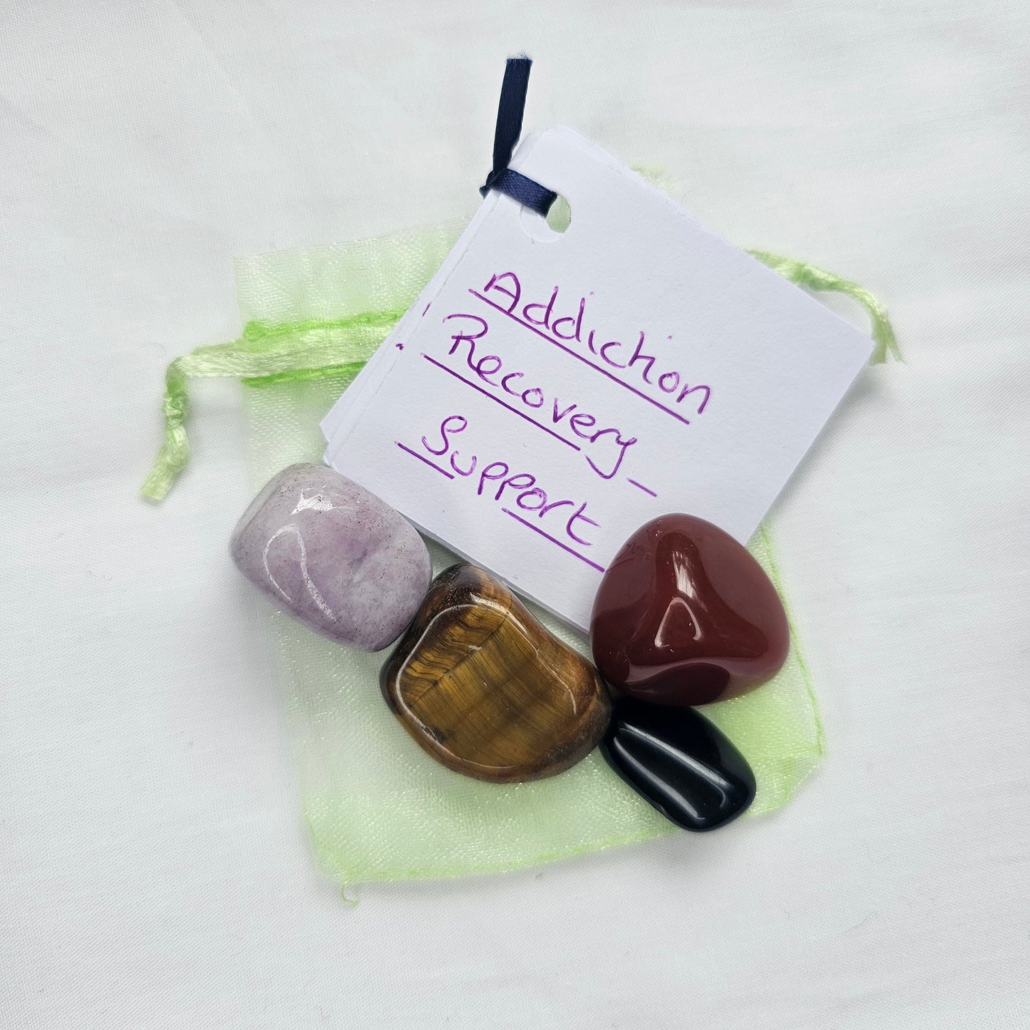 Addiction Recovery Support Crystal Pouch