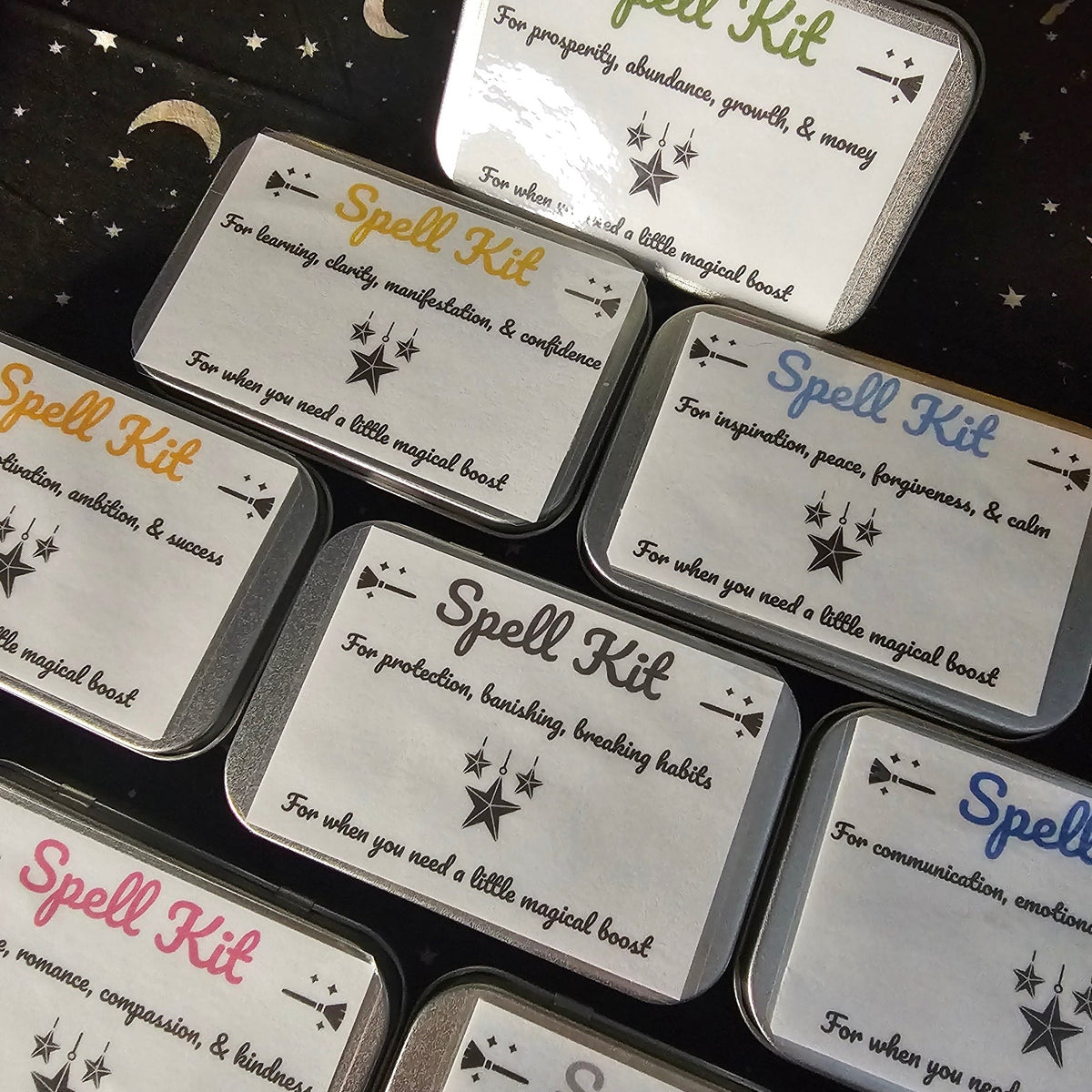 black spell kit - for banishing and protection