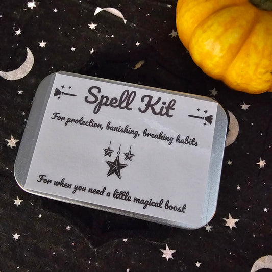 black spell kit - for banishing and protection