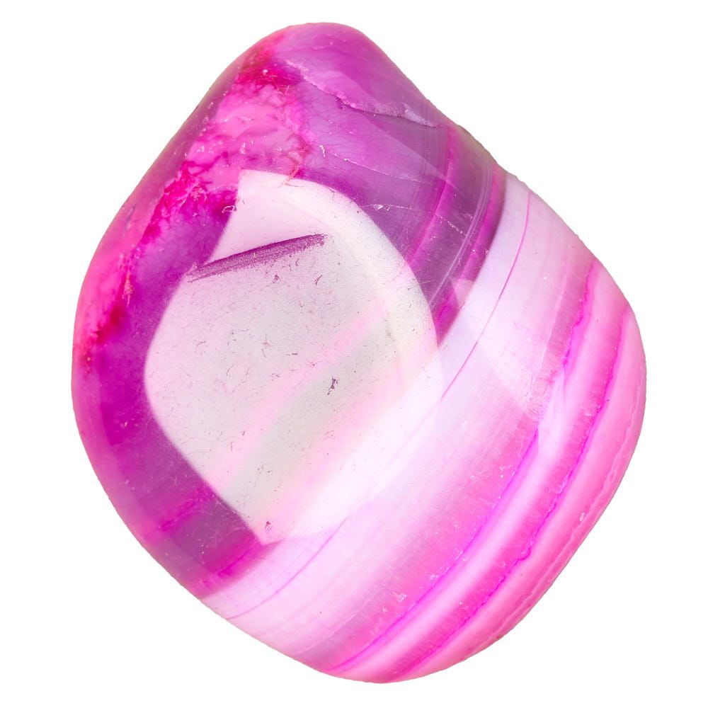 Pink Agate tumbletone medium