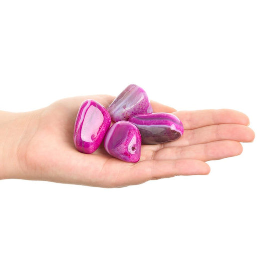 Pink Agate tumbletone medium