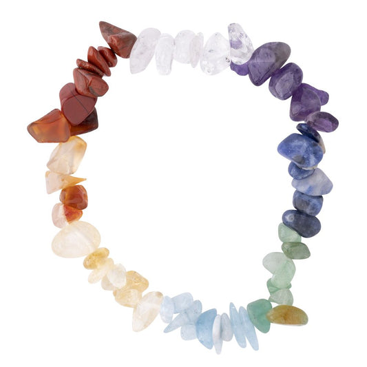 Mixed crystal chip bracelet
