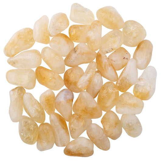 Citrine Medium Tumblestone - Heat treated Grade B
