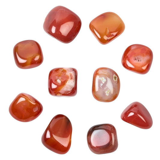Carnelian tumblestone medium