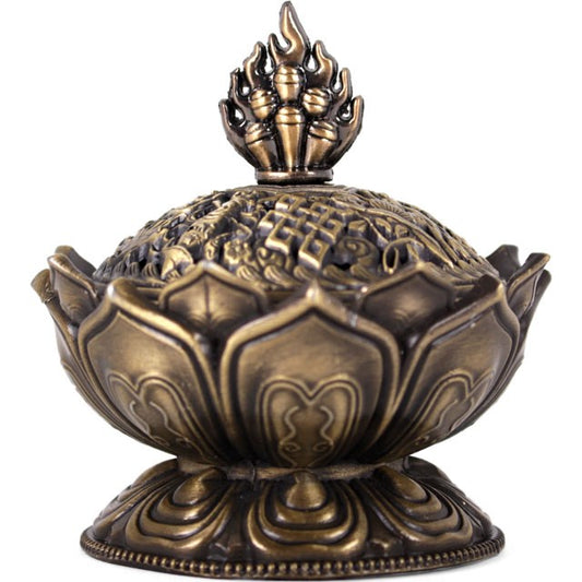 Metal lotus cone burner