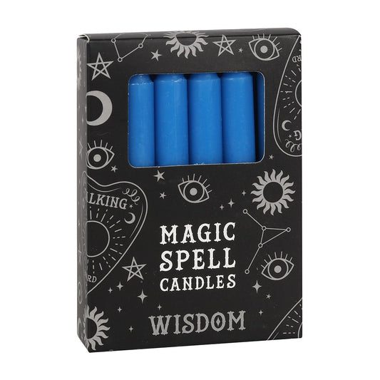 Blue 'Wisdom' Candles 12pk