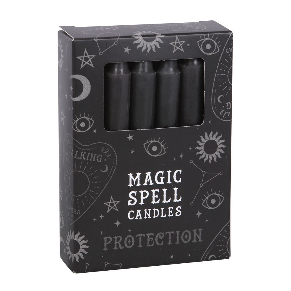 Black 'protection' spell candles