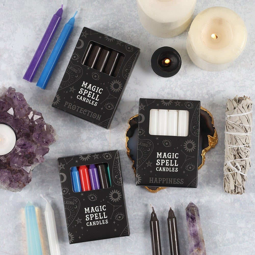 Black 'protection' spell candles