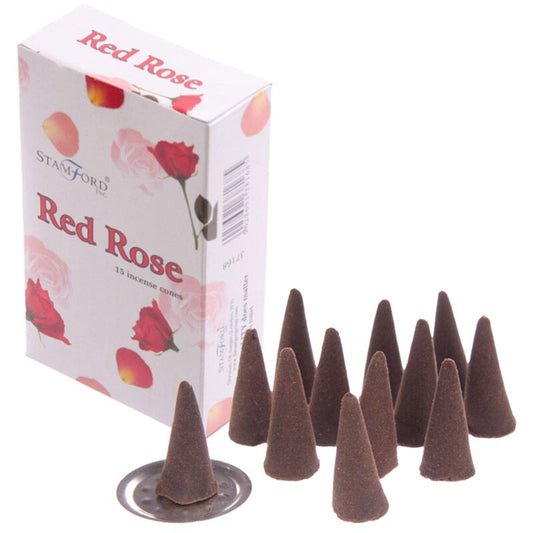 Stamford Red Rose Incense Cones