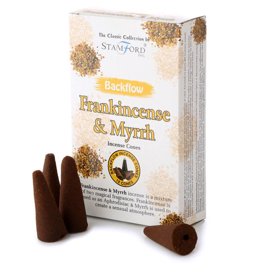 Frankincense and Myrrh backflow cones